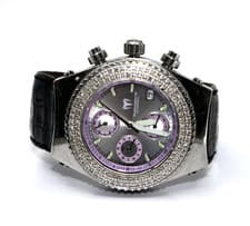 Technomarine Purple Face Dial Unisex Wrist Chronograph  Watch Tachymeter