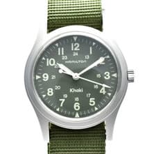 [EXC+5] Hamilton Khaki 9415A 33mm Green Dial Hand-winding Men's Watch From JAPAN