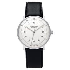 Junghans Max Bill Men's 027/4700.02 Automatic Watch SAPPHIRE Silver Dial 38m New
