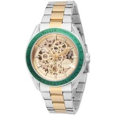 Invicta Men's Watch Objet D Art Automatic Skeleton Dial Two Tone Bracelet 69454