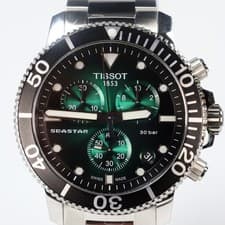 Tissot Seastar 1000 Chronograph T120.417.11.091.01 Green Dial 45mm Quartz Diver