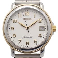 Seiko SCVJ003 Automatic Men's Watch 10 Bar Waterproof White Dial Used From Japa