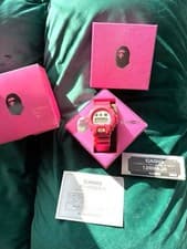 G SHOCK A BATHING APE BAPE Pink Limited to 1000 pieces 2604TK
