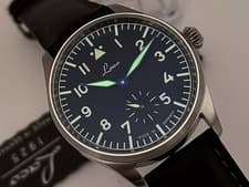 Laco Ulm 39mm 862172 Pilot Watch Special Model Hand Winding Laco 261 Brand New