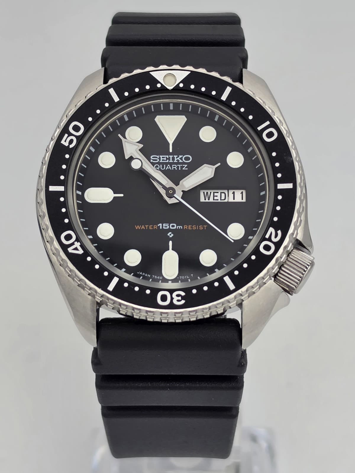 SEIKO 7548-7000 JDM 150m QUARTZ DIVER SERVICED VINTAGE NOVEMBER 1979 KANJI MINT