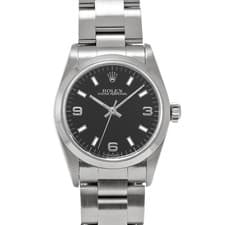 ROLEX Oyster Perpetual 67480 black WATCH 716219