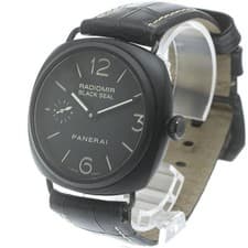 PANERAI RADIO MIR BLACK SEAL PAM00292 46mm SS/CERAMIC Hand-Wind Small #C307