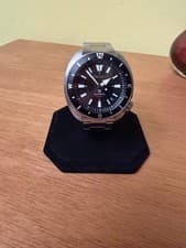 Seiko Prospex Land Tortoise Men's Black Watch - SRPH17 with steel bracelet