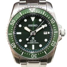 SEIKO Prospex Diver Scuba SBDN077 Solar Green Dial 200m Water Resistant Date Sta