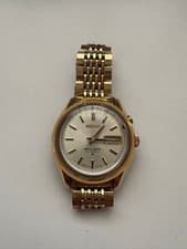 Seiko Bell-Matic 27 Jewels Automatic Watch Gold Used Tested From Japan