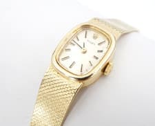 Vintage Rolex Cellini Cocktail Watch 14k Yellow Gold 22mm 7" W1358