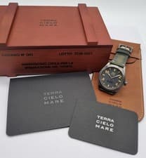 Terra Cielo Mare 38mm Pilot Sorci Verdi Automatic Full Set Rare Model, New