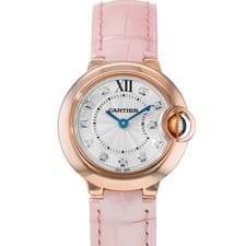 Cartier Ballon Bleu 28mm WE902050 3007 Silver Diamond Gold Ladies Watch 2016