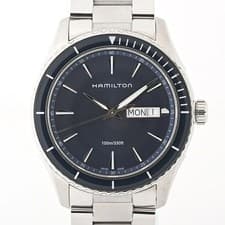 HAMILTON Jazzmaster Seaview Day Date Quartz H37551141 H375510 Blue Quartz #0750