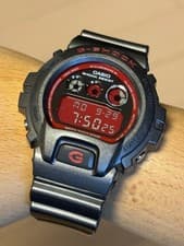CASIO G-SHOCK Silver Metallic Vintage DW-6900 Three Eye Mirror ,19993