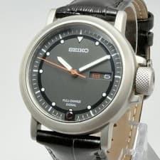SEIKO Watch 8T23 8020 Hand Winding Power Generation Black Authentic From Japan