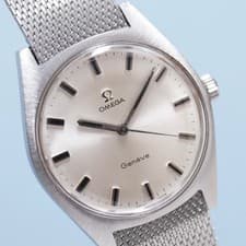 OMEGA Geneve 1960s Vintage Watch Ref.135.041 Cal.601 w/SS Mesh Bracelet Serviced
