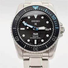 Seiko Prospex Diver V147-0CS0 PADI Solar 1.54in Case 6.30in Wrist