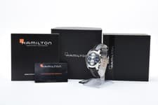Fullset [ MINT ] HAMILTON Jazzmaster H325961 Black AT 42mm Men's Watch JAPAN
