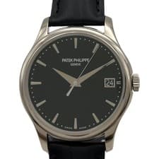 PATEK PHILIPPE Calatrava 5227G-010 Black White Gold Automatic Mens Watch #OK065