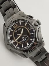 Seiko 7B22-0A0 Ignition Watch All Black Titanium Radio Controlled Solar