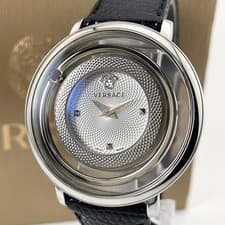 VERSACE Watch VENUS Stainless Steel Silver Authentic From Japan