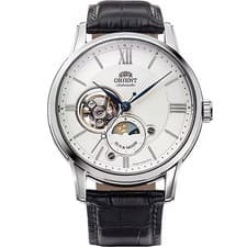 Orient Star RN-AS0003S Sun & Moon Open Heart Automatic Watch Sapphire From Japan