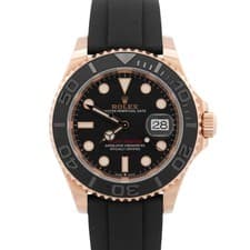 MINT 2020 PAPERS Rolex Yacht-Master 18K Everose Gold Oysterflex 40mm 126655 BOX