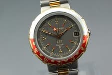 1980s LONGINES Conquest GMT 169 4995 Titanium Two Tone Quartz 34mm Men Watch JP