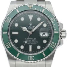ROLEX Submariner Date Watch Green 116610LV Stainless Steel mensWatch green USED