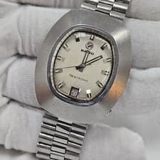 Vintage Rare Rado Watch Electro-Mechanical Watch SS 13 Jewels Swiss  Newtronic