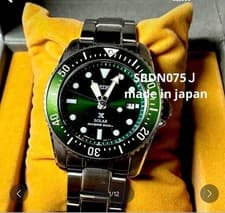 SEIKO PROSPEX DIVER SCUBA Solar Green Sapphire Glass Men's Watch SBDN077