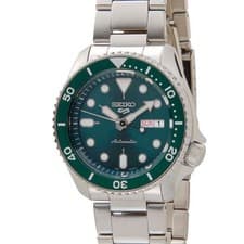 Seiko 5 SRPD61K1 Mens Automatic Green Dial 10ATM Stainless Watch
