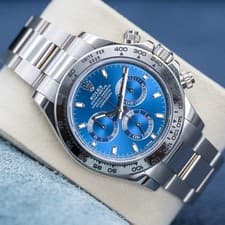 Rolex Daytona White Gold 116509 Blue Dial 40mm Box & Papers