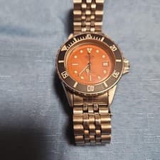 TAG Heuer Professional 200M Quartz Watch 980.016 Diver Orange Dial Vintage
