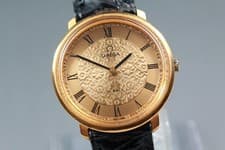 OMEGA De Ville Tool 104 Gold Flower Dial Roman Hand Winding Men's Watch JAPAN
