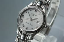 Longines Golden Wing L3.106.4 Silver Dial Date Quartz Ladies Watch [Box Damaged]