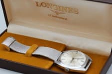 Vtg 1960s【N MINT/ Box】Longines Cal.284 Silver Dial 34mm Hand Winding Men's Watch