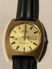 Mido Multistar Automatic 36x42mm Vintage Watch RUNS BEAUTIFULLY! Rare Seconds ✋