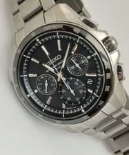Seiko Brightz 8B82 Solar Radio Chronograph Titanium Used From Japan