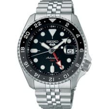 SEIKO SSK001K1 SSK001,GMT,Men's Sport,Automatic,Stainless,Rotating,date,100m WR