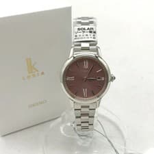 SEIKO LUKIA Glow Watch SSVW219 Quartz Solar Radio 10ATM Water Used