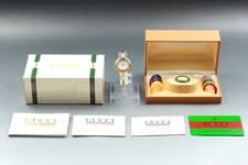 Gucci 1100L Change Bezel 12 Colors Quartz Women's Watch [Near MINT w/Box Paper]