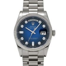 ROLEX Day-Date 118239A Blue Gradient/diamond WATCH 723629