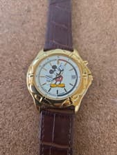 RARE MEN'S SEIKO MICKEY MOUSE KINETIC  5M42-0C19 8.5" WRIST