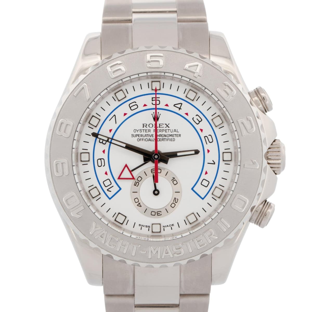 Rolex Yacht-Master II 18K White Gold Platinum Oyster Platinum 116689 44mm BOX