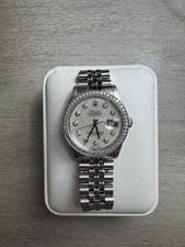 Rolex Datejust 36mm Ref. 16234 Stainless Steel White Motif Mother Of Pearl Dial