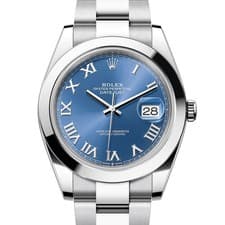 Rolex Datejust 41 mm NEW 2026 MARCH 126300 Azzurro Blue Oyster Steel