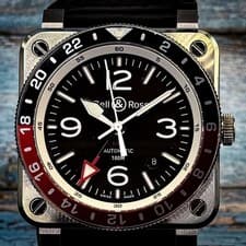 Bell & Ross BR0393-BL-ST/SCA Black Stainless Steel 42 mm Wristwatch for Men