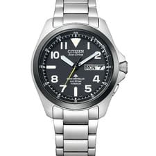 Citizen Promaster Land PMD56-2952 Silver Black Eco-Drive Solar NEW Japan Watch